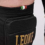Наколінники захисні для бойових мистецтв Leone DNA Black (2шт) L/XL, фото 5