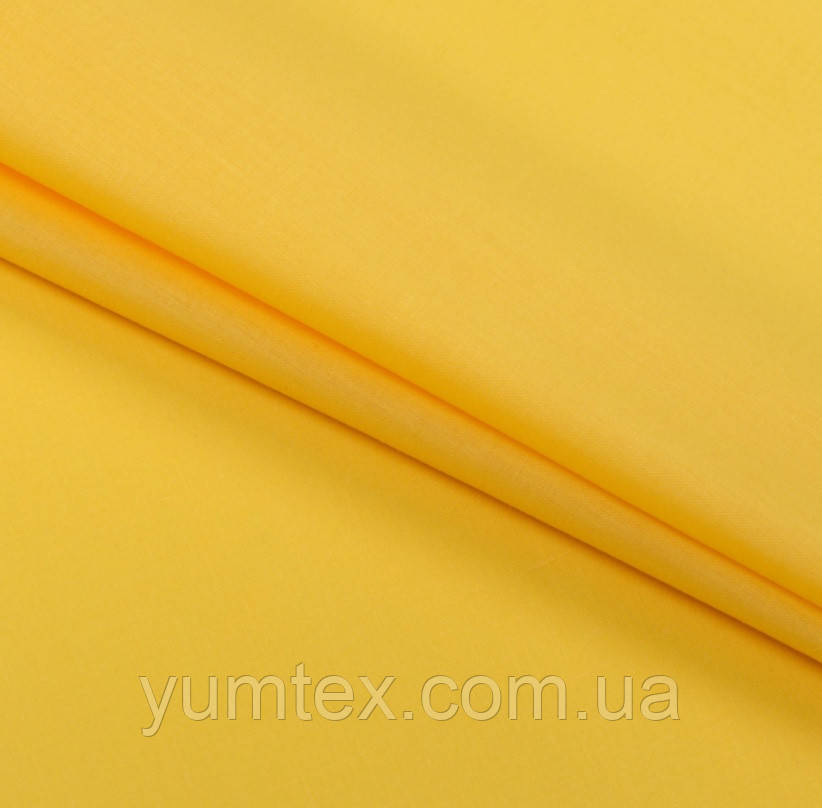 Бязь голд жовта гладкофарбована для постільної білизни пелюшок підкладки