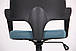 Крісло сучасне ергономічне офісне синього сталевого кольору Spiral хрестовина Black, колекція Urban TM AMF, фото 4