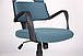 Крісло сучасне ергономічне офісне синього сталевого кольору Spiral хрестовина Black, колекція Urban TM AMF, фото 3