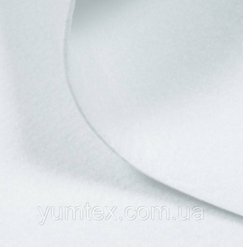 Фільець білий неткане полотно повсть 600 грамів/м2.