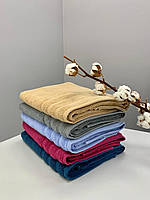 Комплект полотенец Косичка 3 шт. (30х50 см, 50х100 см, 70х140 см) в разных цветах