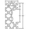 Профіль алюмінієвий верстатний 40х80x20 V-slot c-beam анодований, фото 3