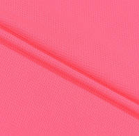 Ткань микро лакоста для спортивных футболок шортов ярко-розовая