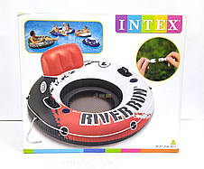 Надувне коло Intex 56825 (135 см) (Червоне), фото 4