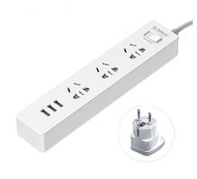 Подовжувач Power Strip Orico XCS-3A3U 3 розетки та 3 спідниці 1.5 метра