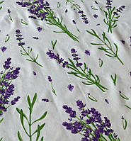 Ткань хлопковая цветы лаванда для штор римских штор скатерти
