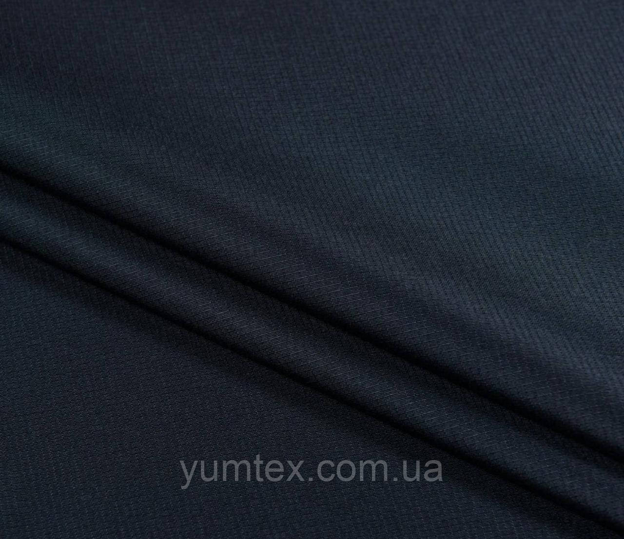 Тканина плащова рипстоп для спецодягання військової форми курток верхнього одягу темно-синій