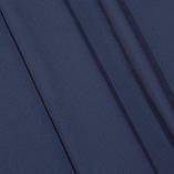 Тканина саржа бавовняна для сумок, чохлів, спецодягу, рюкзаків темно-синя, фото 2