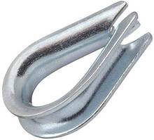 Коуш 6 mm для тросу DIN 6899 оцинкований