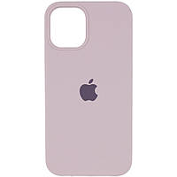 Чохол для iPhone 12 Pro / 12 Silicone Case (AA) (Сірий / Lavender)