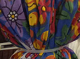 Тканина бязь халатна квіти барвисті, фото 3