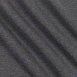 Тканина футер тринитка з начосом для костюмів спортивного одягу футболок темно-сіра меланж, фото 4