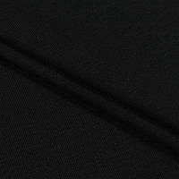 Тканина футер тринитка петля для костюмів спортивного одягу футболок чорна
