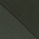 Тканина футер тринитка петля для костюмів спортивного одягу футболок хакі, фото 4