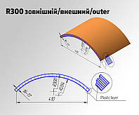 R300 Внешний Радиусный МДФ фасад