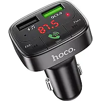 FM-модулятор трансмиттер Hoco E59 Promise QC3.0 Быстрая зарядка 2 USB Black