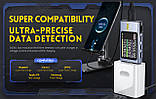 USB тестер FNIRSI FNB58 синій з Bluetooth PD QC тригер протоколів швидкої зарядки тестер ємності, фото 10