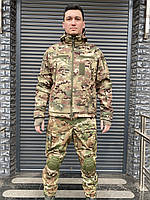 Тактическая Демисезонная курточка софтшелл мультикам. Softshell Multicam