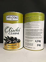 Оливки чорні різані Helcom Польща 4,3 кг