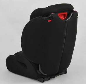 Дитяче автокрісло система ISOFIX JOY 10866 універсальне, група 1/2/3, вага дитини від 9-36 кг, чорно-рожеве, фото 4