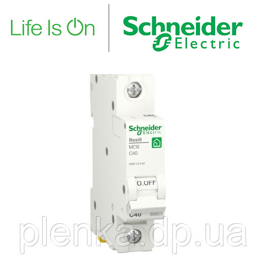 Автоматичний вимикач 1P 40A C 6 кА Schneider RESI9 R9F12140