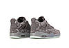 Кросівки Nike Air Jordan 4 Retro Kaws Gray Сірі Взуття Найк Джордан Ретро натуральний замш неонова підошва демісезон Унісекс, фото 5