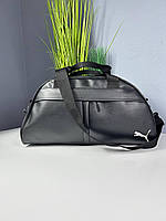 Дорожная сумка спортивная бублик puma пума с плечевым ремнем PU кожа