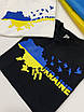 Патріотична футболка "UKRAINE" чорна, фото 3
