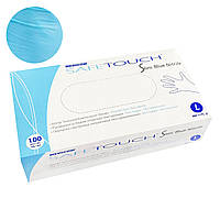 Перчатки Medicom SafeTouch Slim без пудры 100 шт, L (синие), 4.2 грамм