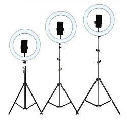 Штатив складаний для LED лампи 0,66-2 м / Стійка-тренога для кільцевої лампи та студійного світла