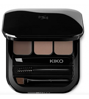 Палетка для бровей Kiko Eyebrow Expert Palette (моделирующий воск и тени) 02 Brown