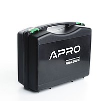 APRO Зварювальний апарат інверторний MMA-260 K 20-260 А ел 4 мм 2,5+1.5 м кейс, фото 9