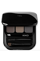 Палетка для бровей Kiko Eyebrow Expert Palette (моделирующий воск и тени) 03 Brunette