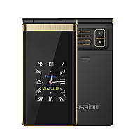 Телефон раскладушка Tkexun M1 (Yeemi M1) gold кнопочный мобильный телефон удобный бабушкофон