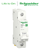 Автоматичний вимикач 1P 50A C 6 кА Schneider RESI9 R9F12150