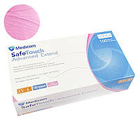 Перчатки Medicom SafeTouch Advanced Extend без пудры 100 шт, XS (розовые), 3.6 грамм