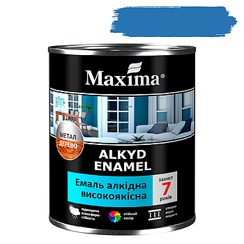 Емаль алкідна високоякісна Maxima яскраво блакитна 2.3кг