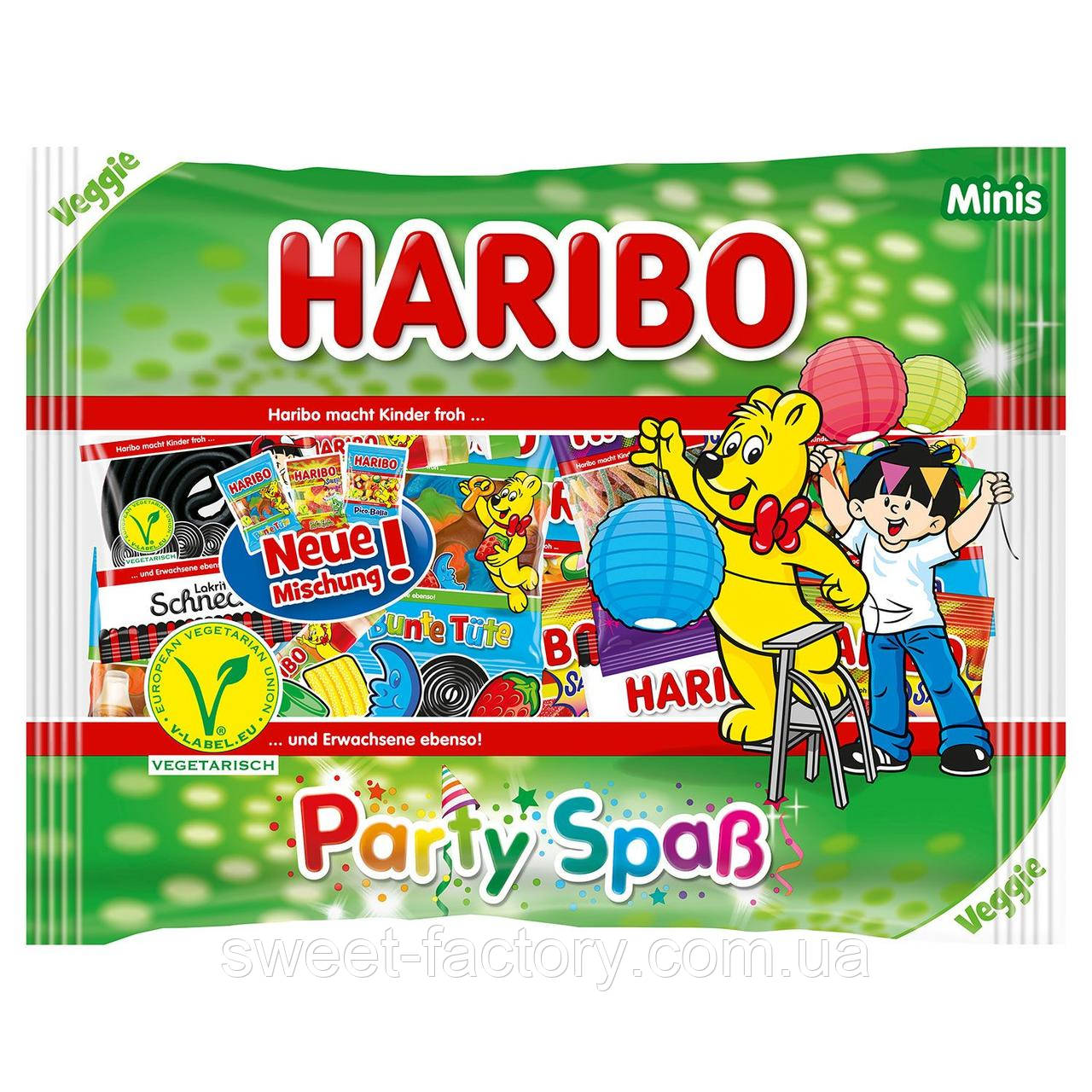 Жувальні цукерки Haribo Party Spass Minis 14s 400g продаж, ціна у