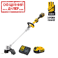 Бесщёточная аккумуляторная коса DeWALT DCM571X1 (54В, 380мм, 3Ач) Триммер для травы