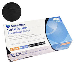 Рукавички Medicom SafeTouch Premium без пудри 100 шт, XS (чорні), 5 грамів