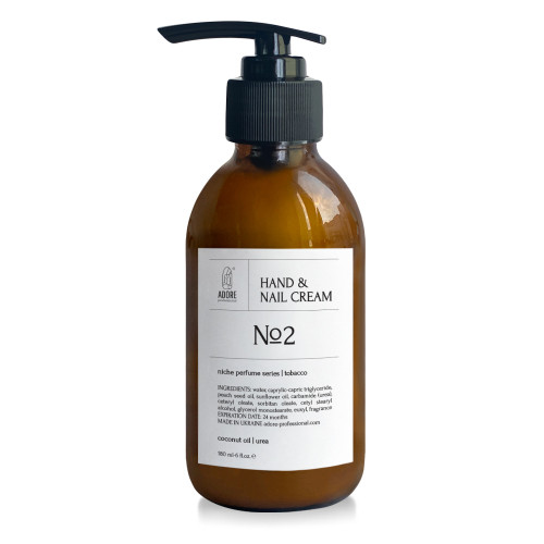 Крем для рук та нігтів Adore Hand & Nail Cream №2 tobacco 180 мл, фото 1