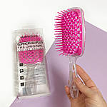Гребінець для волосся Superbrush Plus Hollow Comb, прозорий/рожевий, фото 3
