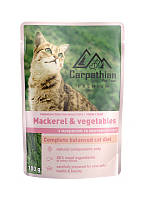 Влажный корм Carpathian Pet Food Mackerel & vegetables для кошек с макрелью и овощами в соусе 100 г