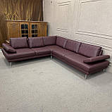 Кутовий шкіряний не розкладний диван Німеччина, фото 3