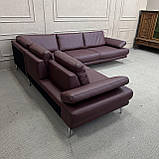 Кутовий шкіряний не розкладний диван Німеччина, фото 4