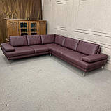 Кутовий шкіряний не розкладний диван Німеччина, фото 2