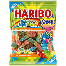 Кислі черв'ячки Haribo Rainbow Wummis Sour 160g