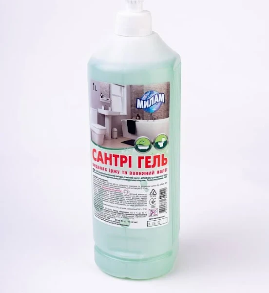 Чистячий універсальний засіб Сантрі-гель 1л, Sanitary (Мілам, Туалетний утенок,оместос), фото 1