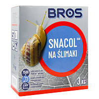 Средство от слизней брос в гранулах 3 кг Снаколь Snacol, Bros